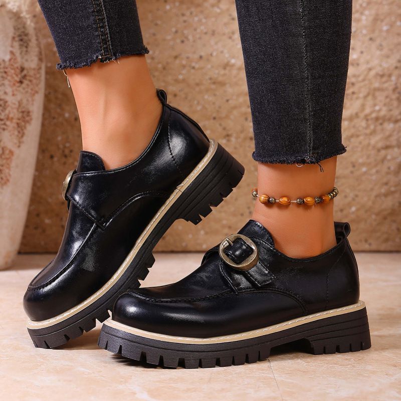 Loafer Thick-soled Single-layer Shoes For Women