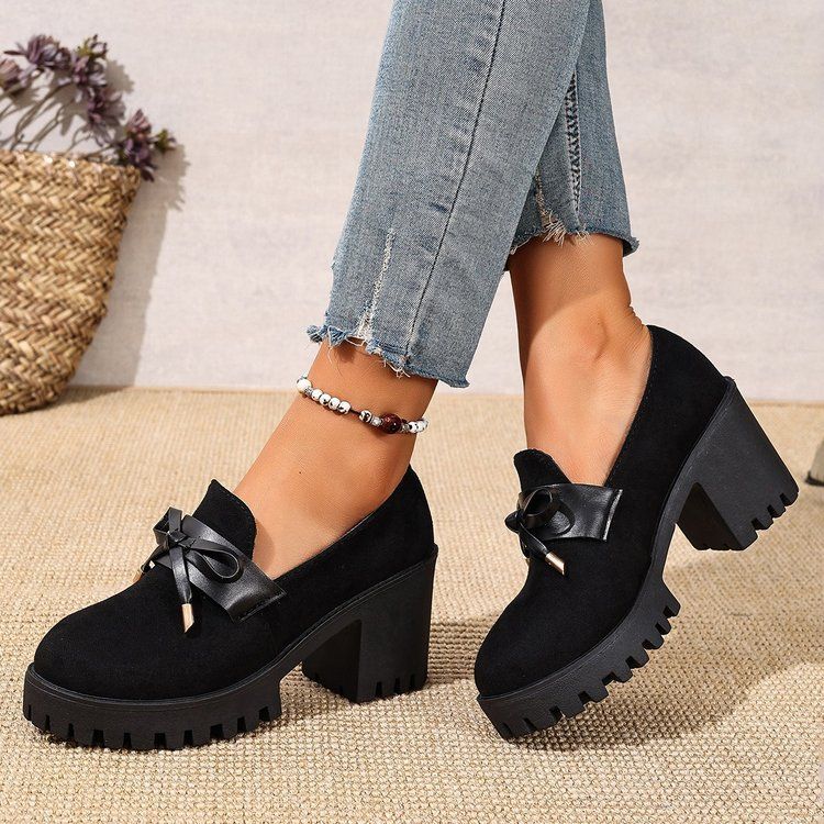 British-style French Loafer Suede Slip-on Shoes
